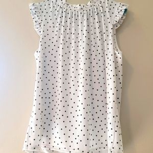 Adrianna Papell mock neck blouse. Large